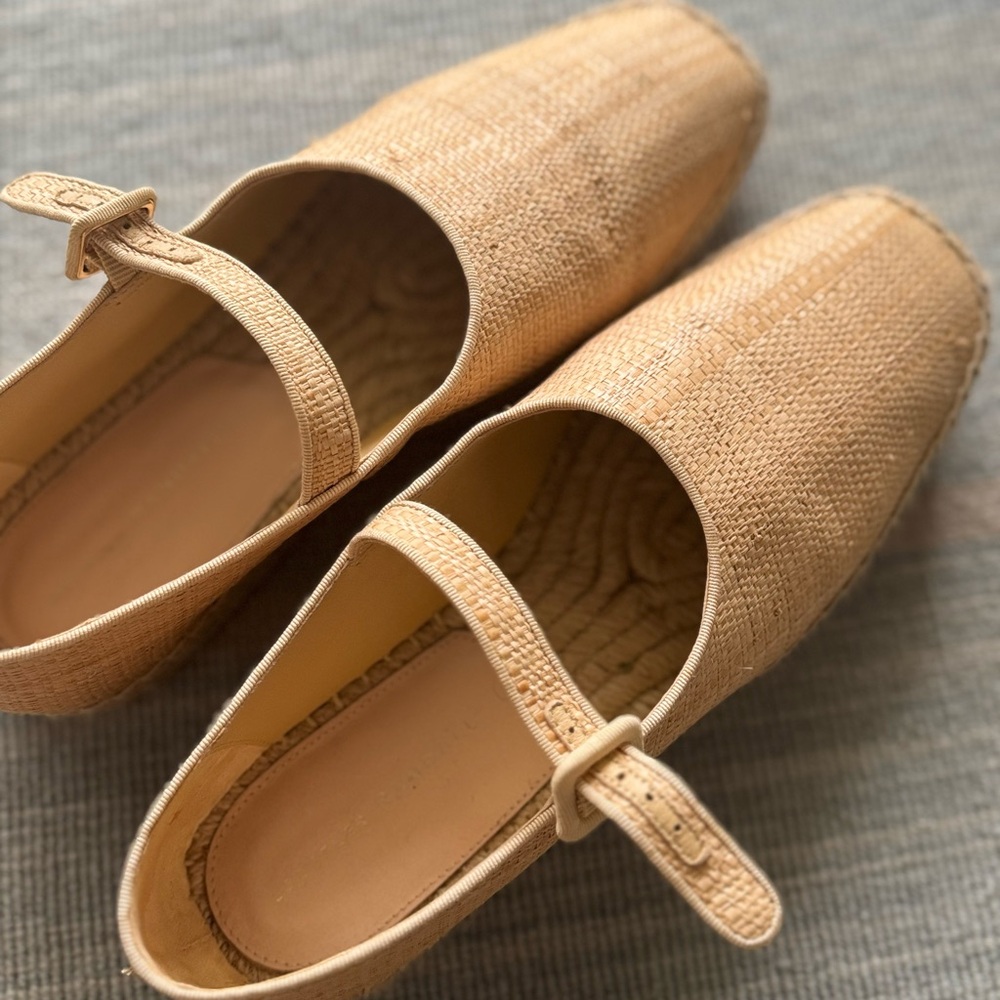 Loeffler Randall Women's rattan Mary Jane espadrilles Shoes